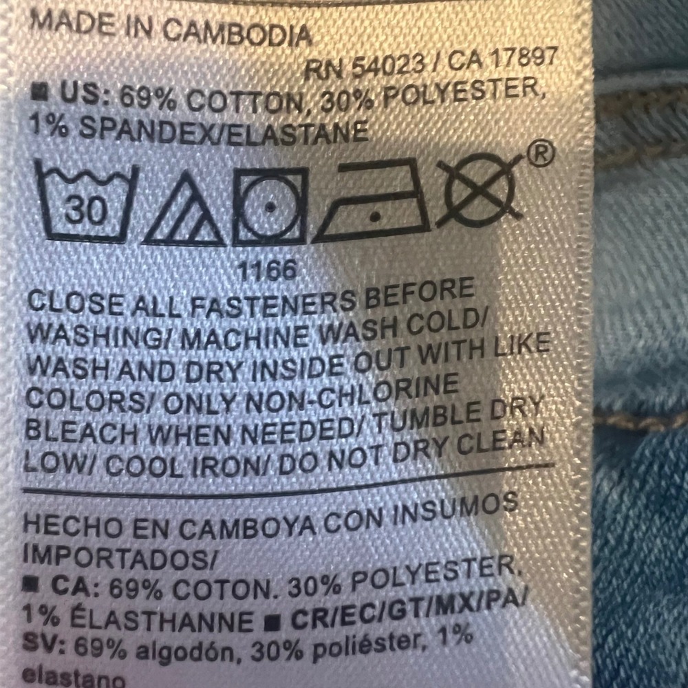 Old Navy Wow Straight High Rise Jeans Light Wash Blue Womens 6 Short Stretch - Picture 6 of 9